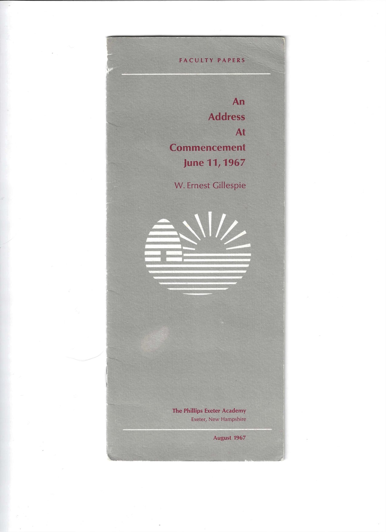 Commencement Address 1967 - Page 1