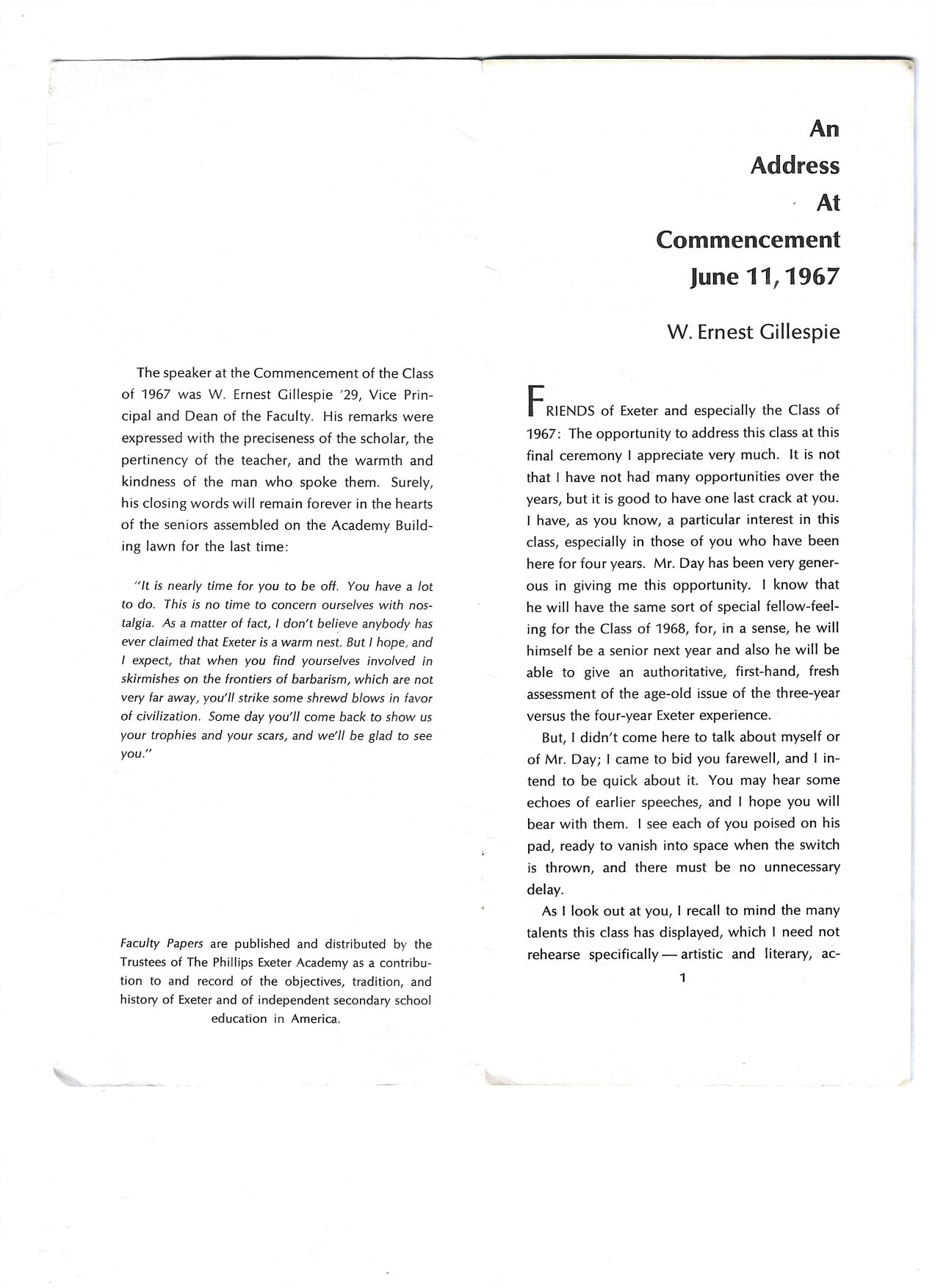 Commencement Address 1967 - Page 2